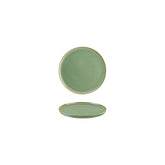 Bonna China Sage dia.6.25"  Round Green Porcelain Plate (Set of 4)
